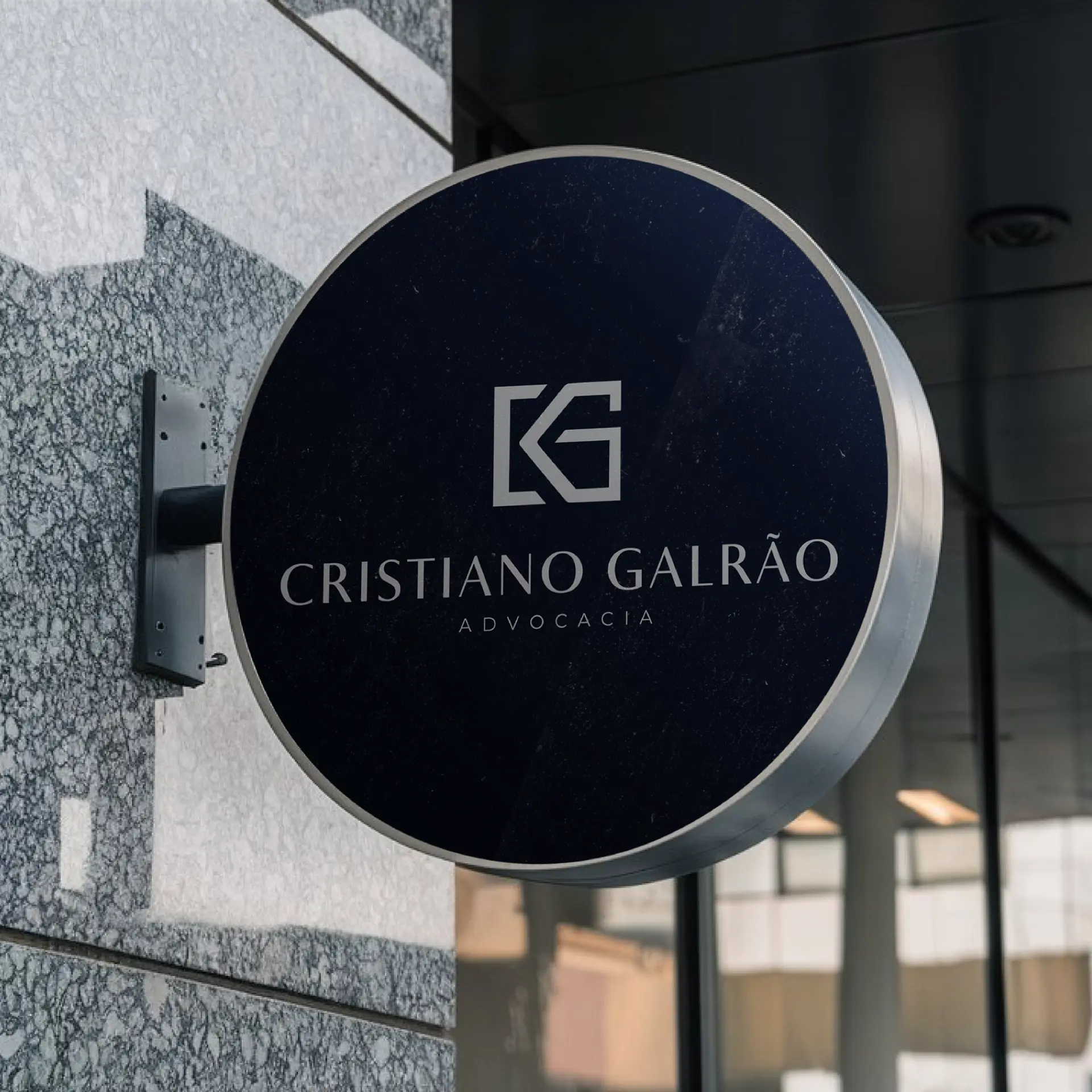 Projeto de identidade visual Cristiano Galrão Advocacia