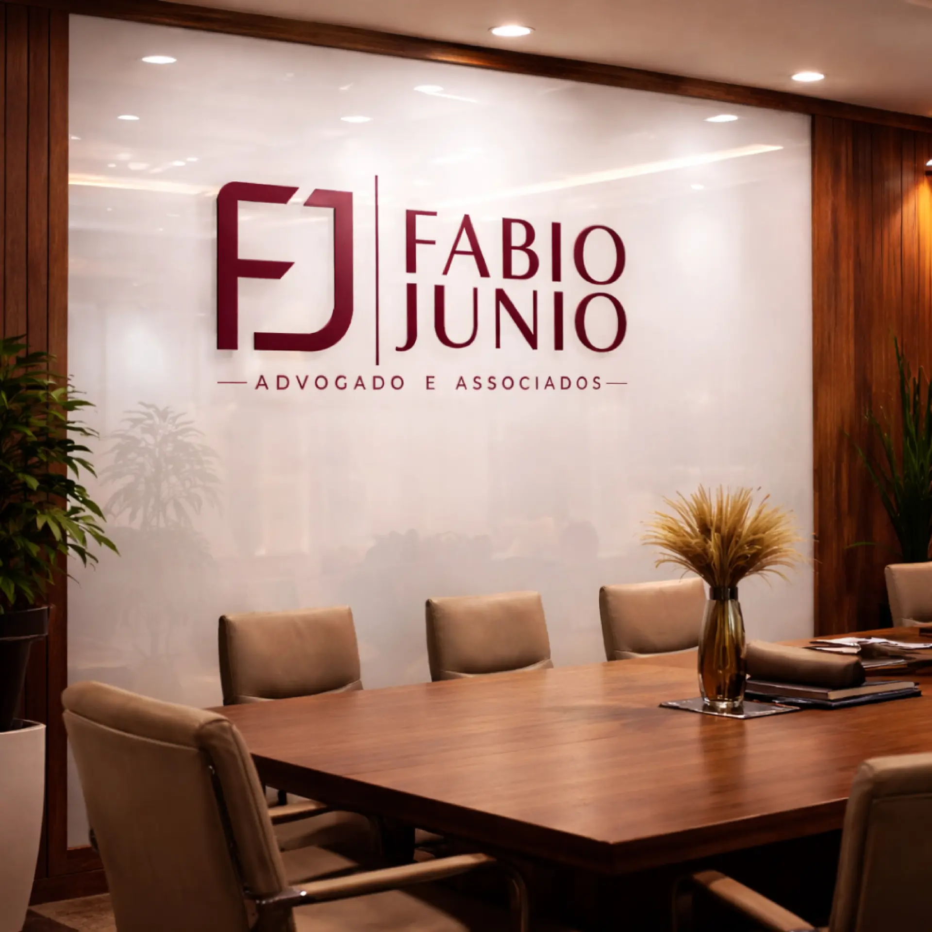Projeto de identidade visual Fabio Junio Advogado e Associados